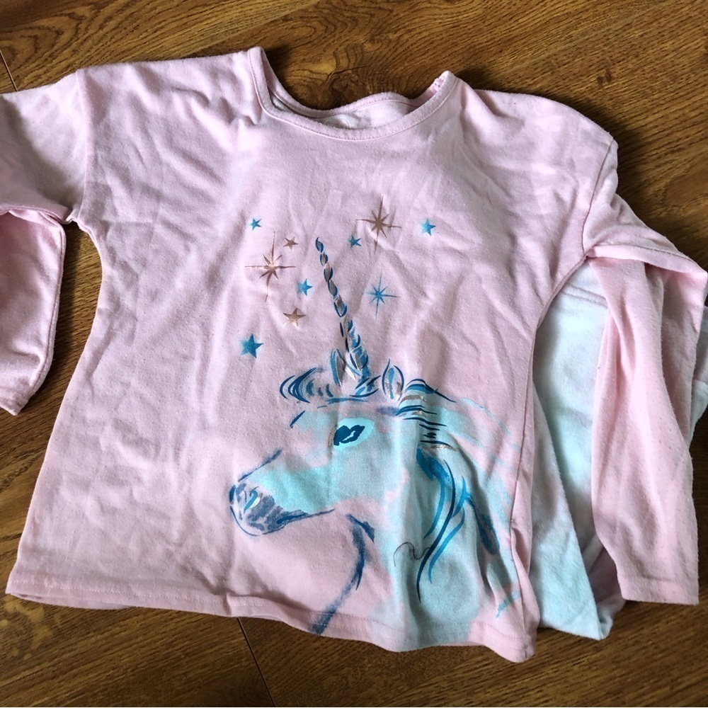 Wonder Nation 2pc unicorn PJ set in size 6/6x